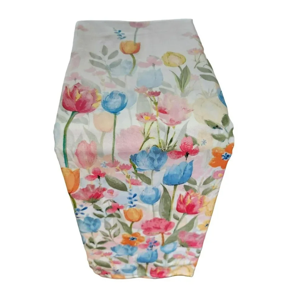 Nicole Miller Pastel Tulips Tablecloth 60x84in Oblong‎